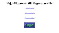 Tumnagel för hemsida tillhörande Hugo Wesström 23TE