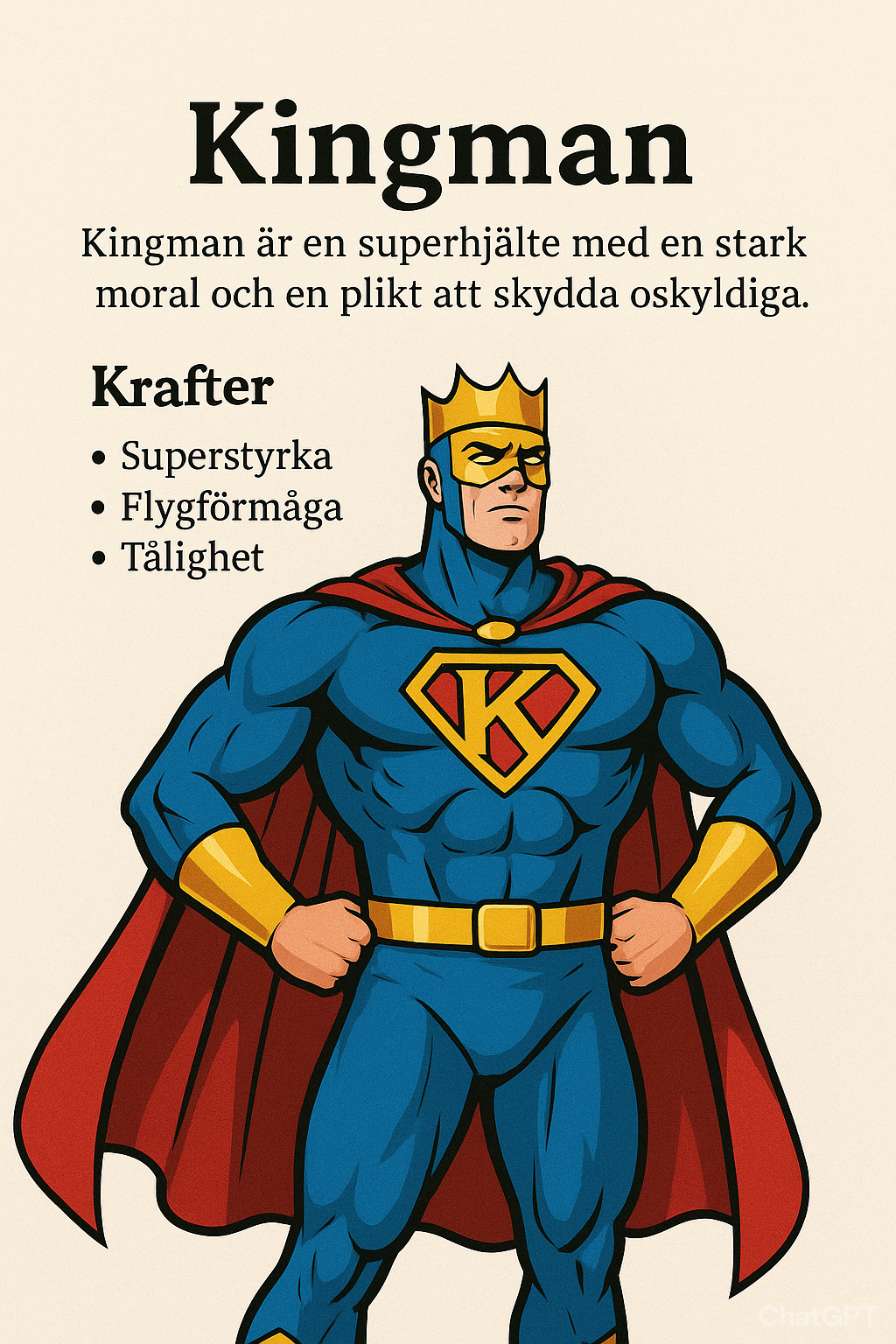 bild på superhjälte
