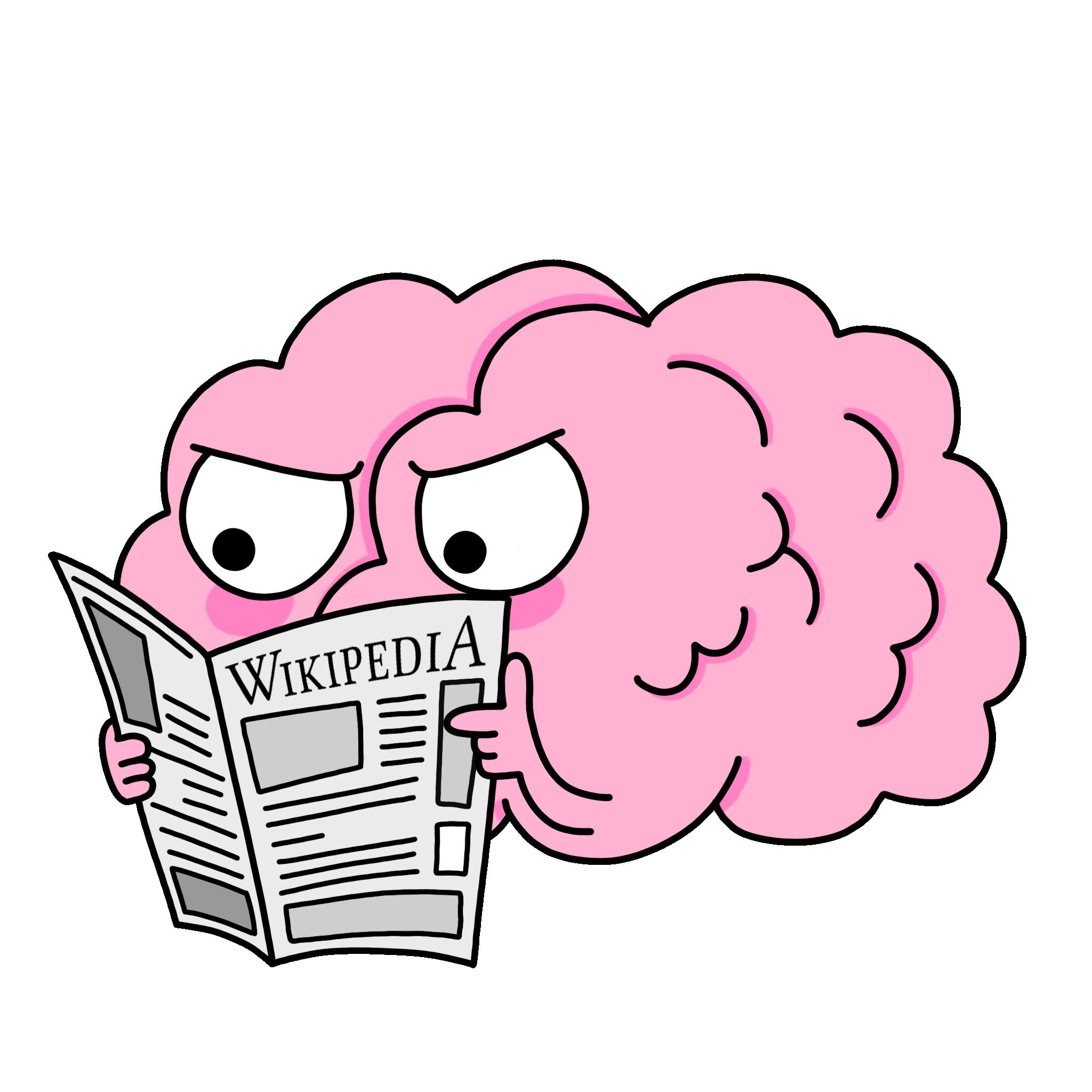 Hjärna med tidining - gif