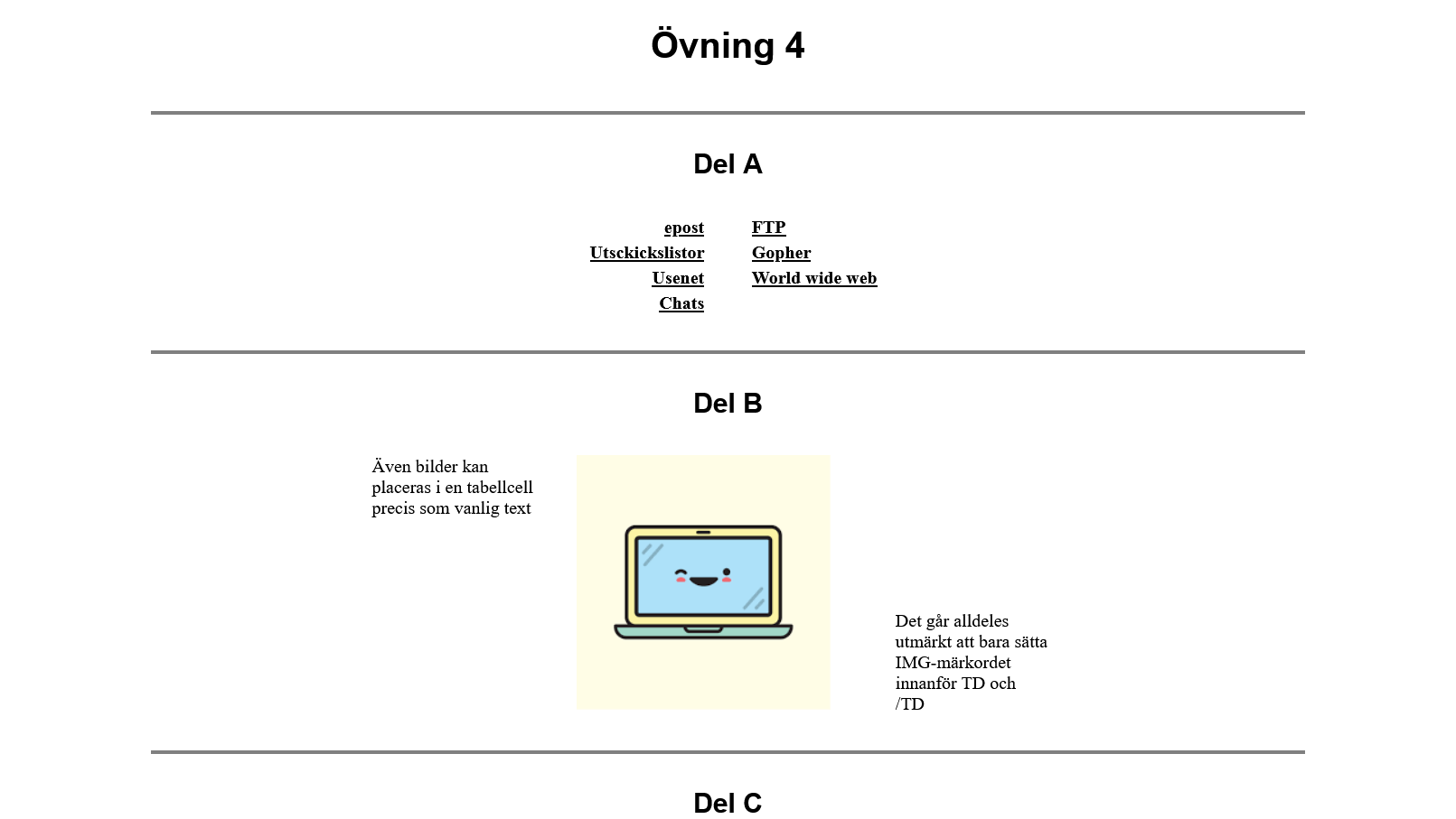 Övning 4 screenshot