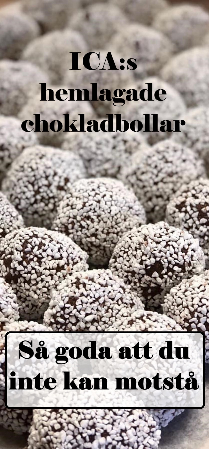 Reklam om chokladbollar