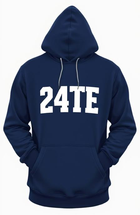Blå Hoodie