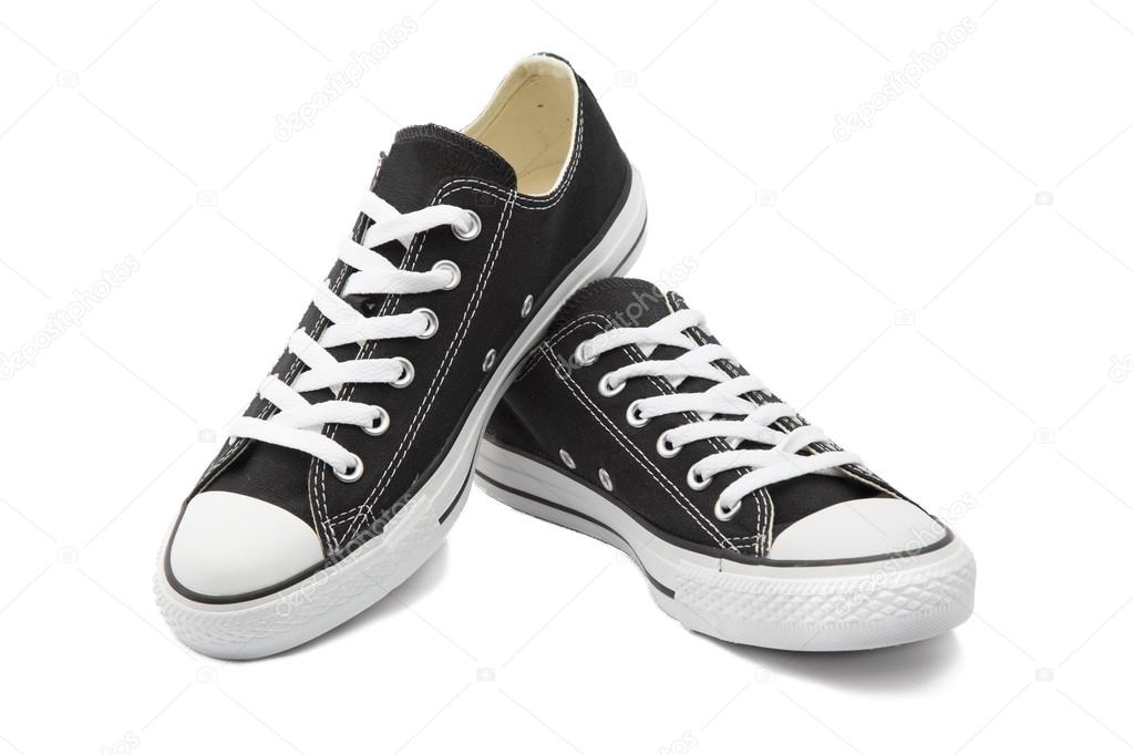 Svarta och Vita Converse