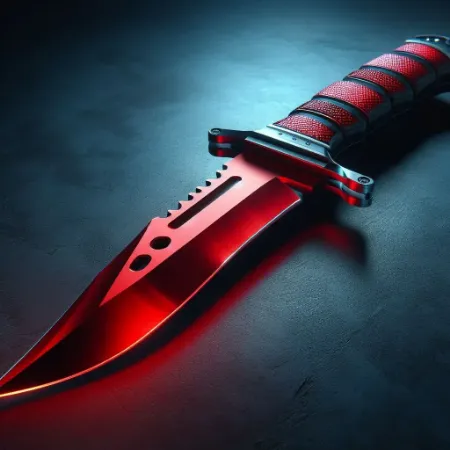 Bowie crimson laying on ground